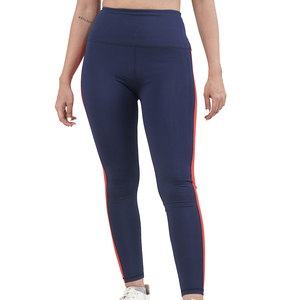 Women's Gym Leggings High Quality Spandex/Polyester Knitted Fitness Wear Mid Waist Breathable Anti-Bacterial Streetwear Leggings - Product Image 1