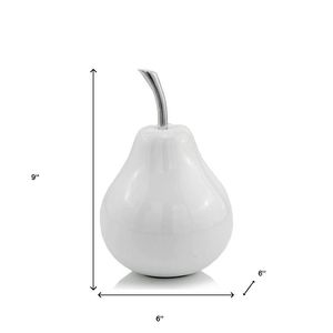 Escultura de Pera de Aluminio de 9x6 Pulgadas, Hecha a Mano, Ecológica, Duradera, Moderna, Minimalista, Decoración de Mesa, Figura Artística para Sala de Estar - Product Image 6