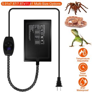 Tappetino Riscaldante Elettrico IPX7 Impermeabile per Rettili con Regolazione della Temperatura e Timer, Tappetino Riscaldante per Terrari di Lucertole e Tartarughe - Product Image 1