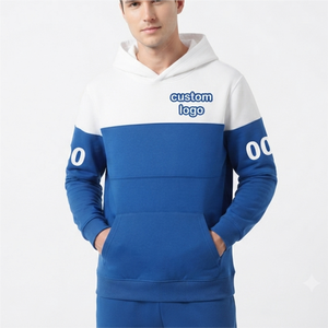 Sudadera con Capucha Personalizada con Logotipo Azul y Blanco para Hermandad, Bordada, de Alta Calidad, Algodón y Poliéster, Talla Grande, Ropa Griega - Product Image 3
