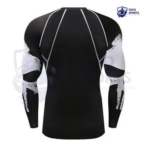 เสื้อรัดกล้ามเนื้อผู้ชายแขนยาวคุณภาพสูง ระบายอากาศได้ดี น้ำหนักเบา เหมาะสำหรับออกกำลังกาย ฟิตเนส ยิม  ผู้ผลิตชั้นนำ ขายดีที่สุด - Product Image 2