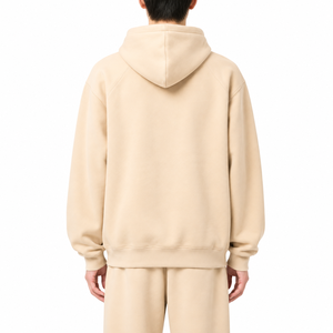 Sudadera con Capucha para Hombre, Corte Holgado, Manga Raglán, Color Sólido, con Bolsillo Canguro, Estilo Casual, Manga Larga - Product Image 3