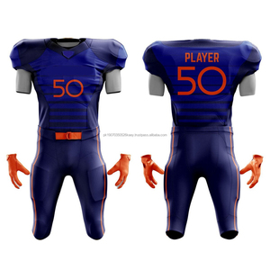 Diseña tu propia camiseta de fútbol americano de sublimación, ropa de fútbol de alta calidad, uniforme de fútbol americano juvenil al por mayor - Product Image 5