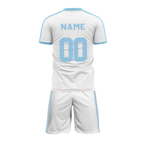 Custom Summer Sports Training Suit for <b>Men's</b> & Children's Soccer Teams Competition Uniform Name Printing Short Sleeves For <b>Men's</b> - Product Image 5