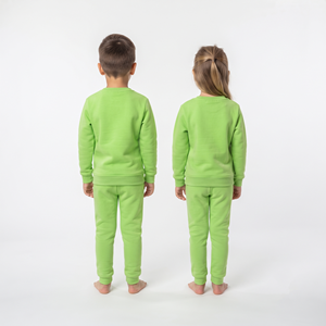 High Quality Active Children Cotton Fleece Sweatsuit Hooded Tracksuit <b>Jogger</b> Outfit Custom Logo For Kids Unisex - Product Image 2