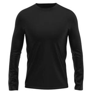 T-shirt à manches longues en coton durable pour homme, respirant, décontracté, streetwear, coupe douce, fabricant OEM - Product Image 2
