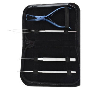 Kit de Extensiones de Cabello de Calidad Premium, Juego de Herramientas Profesionales de Acero Inoxidable de Grado Quirúrgico para Expertos en Extensiones de Cabello Micro - Product Image 3