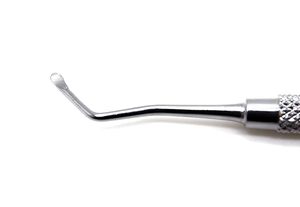 Cureta Ósea Quirúrgica Lucas de Doble Punta, Instrumento de Acero Inoxidable para Injerto Óseo Dental, Aprobado por ISO - Product Image 3