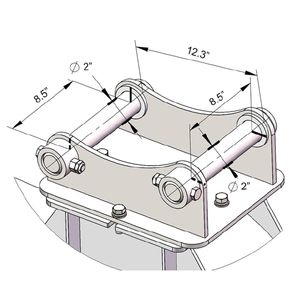 Trinciatrice Forestale per Escavatore da 30 Pollici, per Caricatori da 6-10 Tonnellate, Motore Idraulico a Pistone, Capacità di Taglio 4 Pollici, Macchinario Forestale TMG EFM80 - Product Image 6