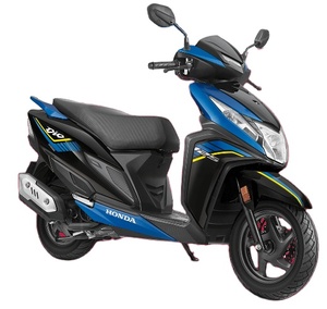 Scooter Dio 125CC Gráficos audaces y color de doble tono Llave inteligente hidráulica con resorte ajustable de 3 pasos de la India - Product Image 3
