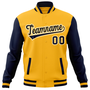 Blouson Bomber Homme Style Universitaire Coupe-Vent Hiver Col Montant Broderie Baseball Letterman Grande Taille OEM ODM Vente en Gros - Product Image 3