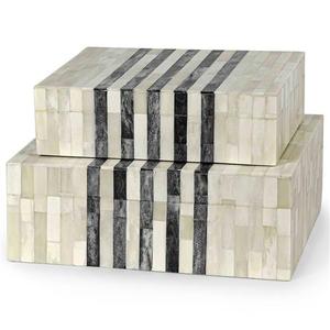 Handmade Premium Bone Inlay <b>Wooden</b> Jewelry Box Modern Durable Luxury Decorative Organizer for Home Hotel Restaurant and Gifts - Product Image 1