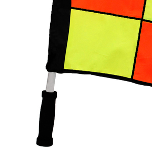 TSFI TST-54LFCP1 Soccer Referee <b>Linesman</b> <b>Flag</b> Foldable Nylon Fabric Durable & Portable for Adult Football Training - Product Image 3