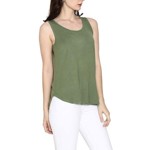 Débardeur à col rond pour femmes, sans manches, en coton, léger, doux, respirant, confortable, vêtements décontractés d'été - Product Image 4