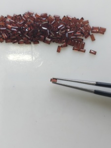 Granat rouge naturel 3x1,5 mm, taille baguette, meilleure qualité, pierre précieuse en vrac certifiée pour la fabrication de bijoux - Product Image 2