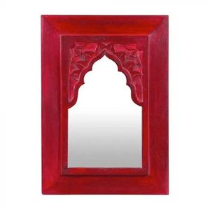 Espejo de Pared Art Deco Grande, Moderno, de Madera Roja, Personalizado, con Marco Tallado, Decorativo, para Colgar en Sala de Estar, Dormitorio o Entrada - Product Image 4