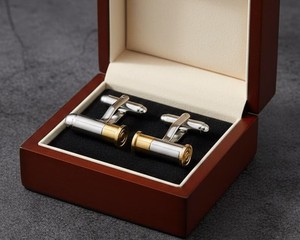 Boutons de manchette personnalisés de luxe pour hommes |   Boutons de manchette en acier inoxydable et argent sterling 925 |   Bijoux de manchette pour chemise de mariage en gros - Product Image 4