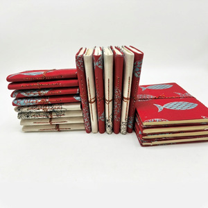 Fabric Cover Handmade Printed Paper <b>Journals</b> Eco Friendly <b>Writing</b> Notebook Thread Sewing Bound 80 Sheets Vintage Diary Gift OEM - Product Image 1