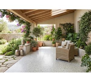 Carreaux de sol en porcelaine mate 600x600 9mm pour cour, parking, balcon, isolation thermique, antidérapants, résistants à l'eau, style rustique indien - Product Image 2