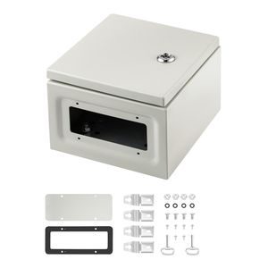 Contenitore Elettrico in Metallo NEMA 4X 8x8x6 IP66 Resistente ad Acqua e Polvere per Elettronica e Strumenti da Esterno e Interno - Product Image 1