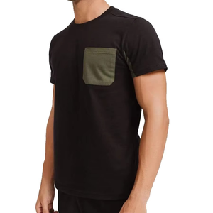 Men’s Summer Casual <b>Tracksuit</b> Soft Cotton Tee & Pants Set, Relaxed Fit,Black Color, Perfect for Gym, Travel and Outdoor Use - Product Image 6