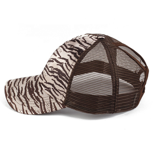 Custom Tiger <b>Camo</b> Trucker Hat Mesh Breathable Patch Snapback <b>Cap</b> Full Color Print Bulk Blank Ready Ship Outdoor Fashion Club - Product Image 2