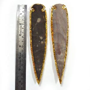 Piedra semipreciosa Artesanía Puntas de flecha galvanizadas hechas a mano 8 pulgadas natural - Product Image 4