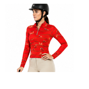 Chemises d'équitation à manches longues à sublimation intégrale, best-seller, en coton durable, avec logo personnalisé - Product Image 1