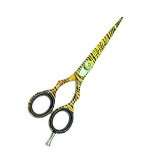 Tijeras de corte de pelo de peluquero al por mayor con cuchillas afiladas de metal y acero, tijeras de peluquería de belleza con reposapiés ajustable - Product Image 1