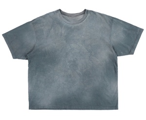 Nouvelle mode personnalisé lavage à l'acide T-shirt hommes surdimensionné Vintage lavage à l'acide T-shirt uni 100% coton été unisexe lavage à l'acide T-shirt - Product Image 3