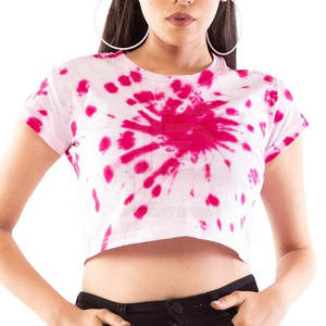 Newest Design Best Quality Women Tie Dye Fitness <b>Crop</b> <b>Top</b> Fitness Wear Regular Women <b>Crop</b> <b>Top</b> - Product Image 3