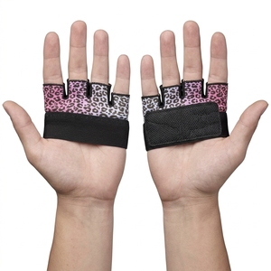 Protège-paume en néoprène noir et orange avec sangles auto-agrippantes réglables pour la gym, le fitness, le tennis – Protection professionnelle unisexe (paire) - Product Image 6