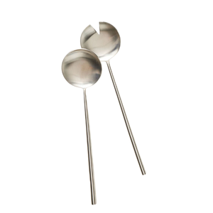 Juego de servidores de ensalada con mango de rama de vid dorada, de acero inoxidable pulido a espejo, color dorado, cuchara y tenedor de metal ecológicos. - Product Image 6