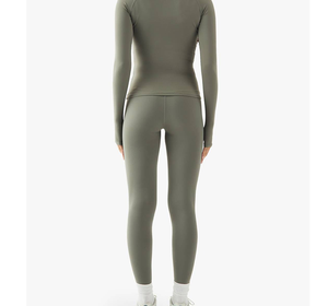 Pantalons de yoga et de fitness en nylon élasthanne avec logo personnalisé, taille haute élastique, plissés, longs leggings décontractés pour femmes, taille XL, OEM - Product Image 6