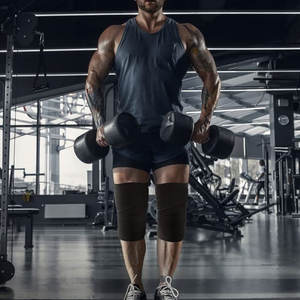 High Quality Gym Fitness Weightlifting <b>Knee</b> Wraps Wholesale Top Selling Compression Workout Gym <b>Knee</b> Wraps By Burhan Sports - Product Image 5