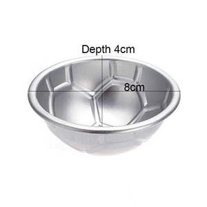 Molde de aluminio para pastel con forma de pelota de fútbol, utensilio para decorar pasteles, apto para horno, utensilios de repostería duraderos - Product Image 1