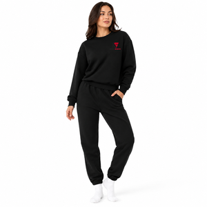 Sweat-shirt femme haut de gamme, vêtement décontracté, coupe ample, intérieur en polaire doux et respirant, tissu doux et chaud, mode quotidienne, confort. - Product Image 1