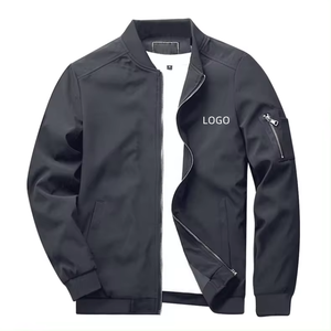 Blouson Bomber Unisexe Léger en Toile avec Fermeture Éclair Intégrale, Coupe-Vent Décontracté à Capuche Imperméable pour l'Hiver - Product Image 5