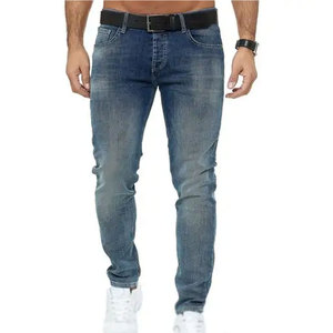 Pantalones Vaqueros de Algodón 100% Ecológicos, Transpirables, Duraderos, Cómodos, Elegantes, de Corte Recto, Ideales para Viajar - Product Image 1