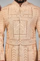 Costume traditionnel Jodhpuri pour homme, noir, avec perles de verre et broderies en soie Dhaga, tenue de soirée formelle ethnique pour mariage.
