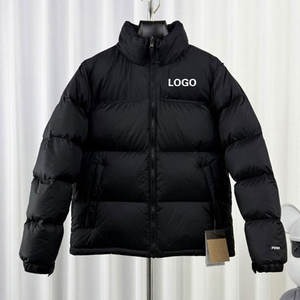 Veste matelassée d'hiver épaisse et chaude personnalisée, imperméable, avec capuche et logo personnalisé - Product Image 4