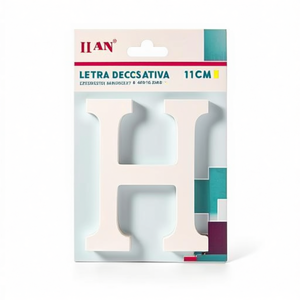 Letra Decorativa Ilan H de 11 cm, Adhesivo de Pared para Decoración del Hogar - Product Image 2