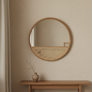 <span class=keywords><strong>Miroir</strong></span> mural <span class=keywords><strong>rond</strong></span> <span class=keywords><strong>en</strong></span> bois contemporain de grande taille SWT 2026, tendance, avec cadre <span class=keywords><strong>en</strong></span> verre, pour la décoration de la maison - Product Image 4