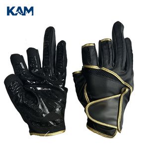 Guantes de Pesca Negros de Cuero PU con 3 Dedos Descubiertos, Guantes Deportivos para Motociclismo al Aire Libre - Product Image 1