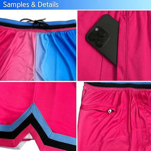 กางเกงบาสเก็ตบอลตาข่ายคุณภาพพรีเมียม ออกแบบลายซับลิเมชั่น สำหรับออกกำลังกาย ว่ายน้ำ หรือเล่นกีฬา พร้อมโลโก้สั่งทำ ผลิตในประเทศปากีสถาน - Product Image 5