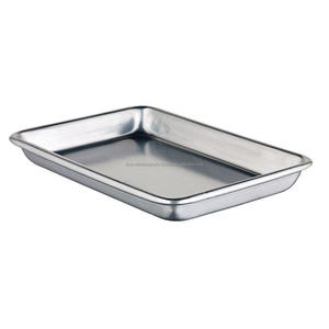 Vajilla para restaurantes de gran calidad, bandeja grande para servir, bandeja de aluminio acabada de alta elegancia en forma rectangular - Product Image 3
