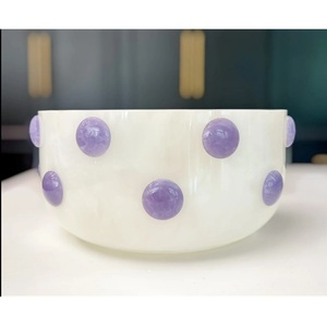 Earthy Polyresin Decorative Fruit Bowl <b>Console</b> <b>Table</b> Styling Bowl for Snacks Desserts Dinnerware Bowl Wedding <b>Table</b> Decor Gifts - Product Image 2