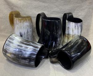 Mug à boire en corne de style médiéval Viking pour vin et bière, mugs à boire uniques, parfaits pour les fêtes, les mariages et autres événements. 2026 - Product Image 5