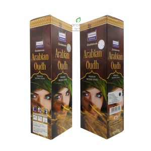 Bâtons d'encens Darshan Arabian Oudh Premium Eco-Friendly Hexa Bamboo 23cm Parfumés Aromatiques Indiens 6 Paquets 120 Bâtons - Product Image 3