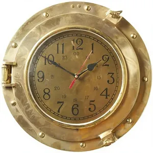 Designer Antique Brass Porthole Premium Nautical Window Decor Vintage Maritime <b>Wall</b> Accent Gold-Plated Casting <b>Digital</b> - Product Image 6
